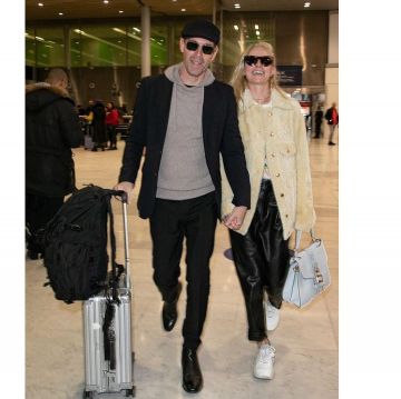 Chloé Veste en peau lainée portée par Kate Bosworth Paris le 25 février 2020