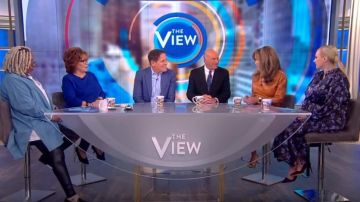 Eileen fisher Boxy Organique, Lin & Coton Bio Chandail porté par Joy Behar sur Le point de Vue le 25 février 2020