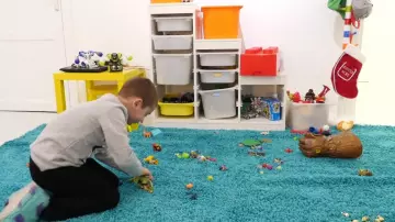 Storage BOX of lego in the video THEY SAY YES TO EVERYTHING FOR 24 hours !!! - YES MAN CHALLENGE