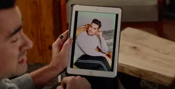 Jil Sander Stretch Cotton Black Pants with White Piping of David Rose (Daniel Levy) in Schitt's Creek (S06E08)