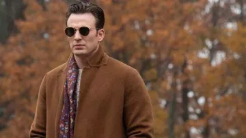 Brown Coat of Ransom Drysdale (Chris Evans) in Knives Out