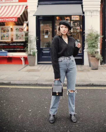 Leather Heeled Boots of Gabie on the Instagram account @gabriellebassett