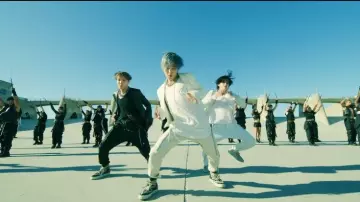 Car­go Pants White worn by Jimin in the music video BTS (방탄소년단) 'ON' Kinetic Manifesto Film : Come Prima