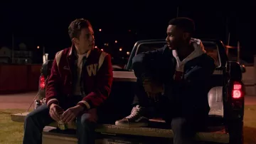 Vans Old Skool Hi Top sneakers in black worn by Ricky Berry (Zachary S. Williams) as seen in I Am Not Okay with This (S01E07)