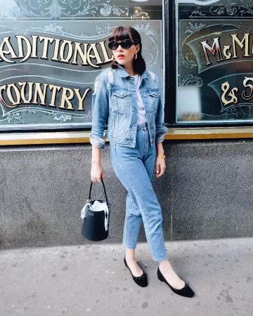 Chaqueta Vaquera de Gabie en la cuenta de Instagram @gabriellebassett