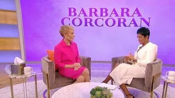 Zara Tweed Midi habit porté par Tamron Hall sur Le Tamron Hall Afficher le 26 février 2020