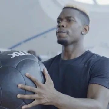 T-shirt noir adidas de Paul Pogba sur le compte Instagram de @paulpogba