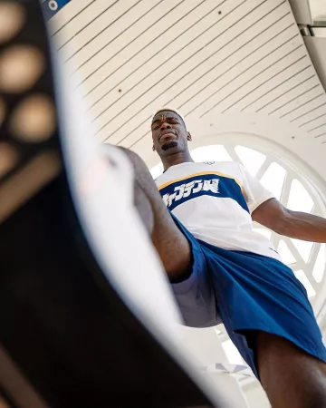 Short adidas bleu de Paul Pogba sur le compte Instagram de @paulpogba