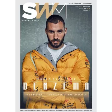 La chaqueta off-white que lleva Karim Benzema en la cuenta de Instagram de @karimbenzema