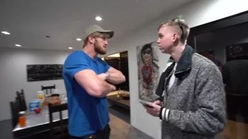 Khaki Baseball Cap worn by Logan Paul in the YouTube video Addressing Evan’s Problem.