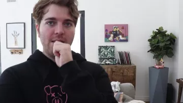 Pig Logo Merch Hoodie Pink usado por Shane Dawson en The Beautiful World of Shane Dawson