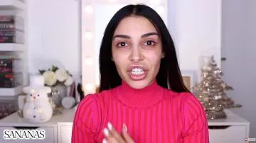 Sweater has collar pink Sananas in NOT TOP THESE NEW MAKE-UP ...