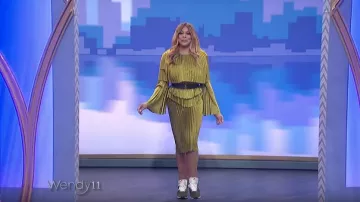 Andrea iyamah Raffe Dress worn by Wendy Williams on The Wendy Williams Show February 26, 2020