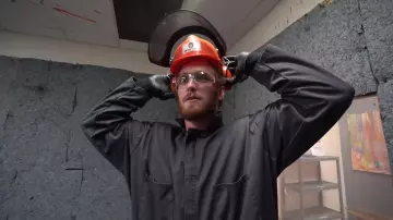 Gray Coverall Uniform worn by Logan Paul in the YouTube video His Girl Forgot that She Slid in my DMs (Exposed)