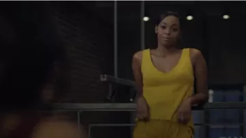 Ribbed Knit Shorts worn by Anissa Pierce (Nafessa Williams) in Black Lightning Season 3 Episode 14