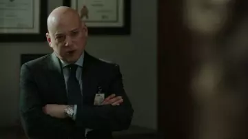 Navy Suit of Jacob Warner (Evan Handler) in Power (S06E12)
