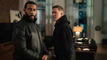 Black Leather Jacket worn by James St. Patrick (Omari Hardwick) in Power (S06E06)