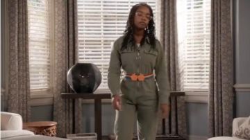 Combinaison vert porté par Diane Johnson (Marsai Martin), en black-ish Saison 6 Épisode 17