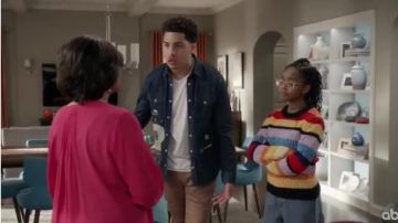 Mul­ti­col­or Striped Sweater worn by Diane Johnson (Marsai Martin) in black-ish Season 6 Episode 17