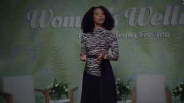 Ze­bra Dress worn by Yasha Jackson in The Bold Type Season 4 Episode 6