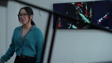 Joyce Ribbed But­ton Down Cardi­gan worn by Mariana Adams Foster (Cierra Ramirez) in Good Trouble Season 2 Episode 17