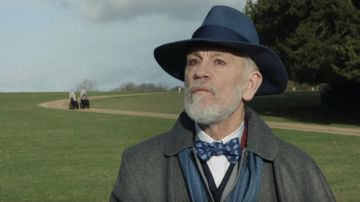 Blue Bow Tie worn by Sir John Brannox (John Malkovich) as seen in The New Pope (Season 2)