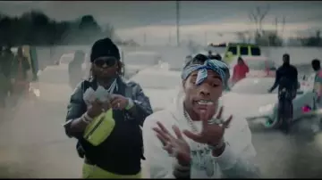 Louis vuitton Black 'Knithead' Beanie of Gunna in the music video Lil Baby,  Gunna - Heatin Up