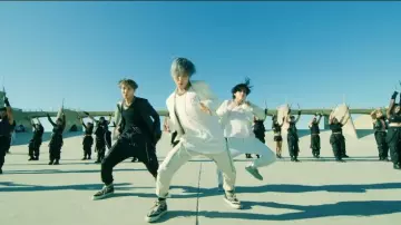 Rick owens High Top Wrap Lace Sneak­ers worn by Jimin in the music video [BANGTAN BOMB] 'ON' Kinetic Manifesto Film (BTS focus) - BTS (방탄소년단)