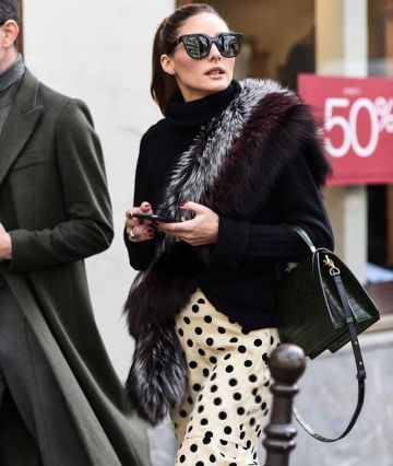 Cara Mila Duquesa Estola usada por Olivia Palermo Altuzarra Show febrero 29, 2020