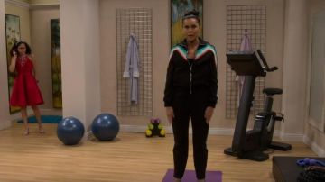 Chevron-Stripe Track Jack­et worn by Kit Konrad in Team Kaylie Season 3