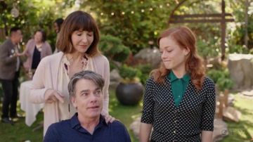 Heart Printed Polka Dot Cardigan worn by Zoey (Jane Levy) in Zoey's Extraordinary Playlist Season 1 Episode 4