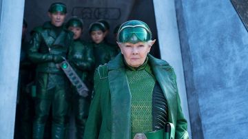 Green costume cosplay worn by Commander Root (Judi Dench) as seen in Artemis Fowl