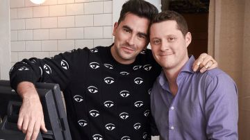 Kenzo Multi-eye Black Sweater of David Rose (Daniel Levy) in Schitt's Creek (S06E09)