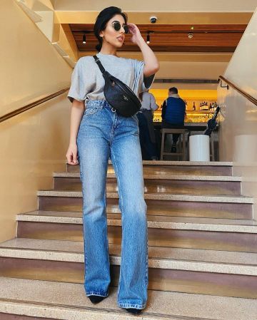 Jeans Flare de l'Annam Ahmad sur l'Instagram account @annam.ahmad