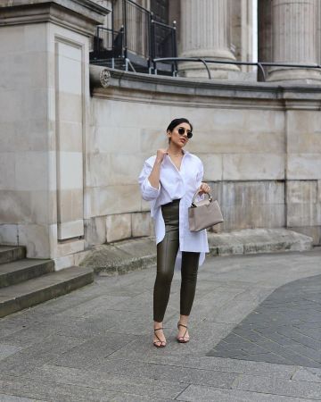 Cuir Skinny Pantalon de l'Annam Ahmad sur l'Instagram account @annam.ahmad