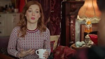 Heart Print Sweater worn by Zoey (Jane Levy) in Zoey's Extraordinary Playlist Season 1 Episode 4