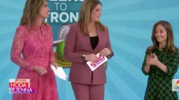 Zara Lapelless Ceinturée Blazer porté par Jenna Bush Hager, sur aujourd'Hui le 3 Mars 2020