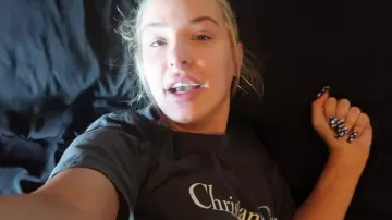 Big Hoop Earrings worn by Tana Mongeau in the YouTube video what's going on between Logan and I + what we didn't tell you..