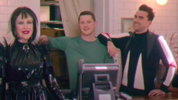 Neil Barrett Intarsia Neoprene Sweatshirt (Daniel Levy) in Schitt's Creek (S06E09)