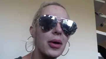 Rim­less Over­sized Sun­glass­es worn by Tana Mongeau in the YouTube video what's going on between Logan and I + what we didn't tell you..