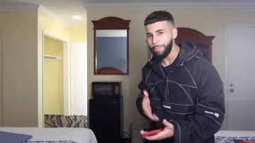 Project blitz gore-tex anorak worn by Adam Saleh in Meeting James Charles..