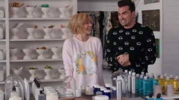 Eye Print Sweater worn by David Rose (Daniel Levy) in Schitt's Creek Season 6 Episode 9