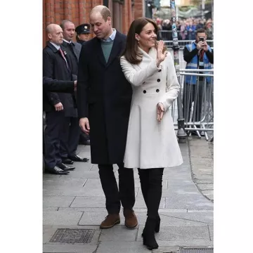 Russell & Bromley Date Night Boots worn by Catherine, Duchess of Cambridge Jigsaw in Dublin March 4, 2020
