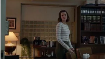 Striped Cash­mere Sweater worn by Callie Adams Foster (Maia Mitchell) in Good Trouble Season 2 Episode 17