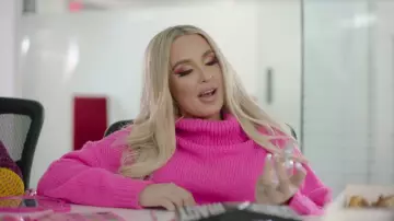Pink Turtleneck Sweater worn by Tana Mongeau in the YouTube video TANA by Tana: The Commercial