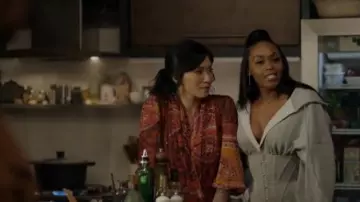 Grey Corset Hood­ie worn by Anissa Pierce (Nafessa Williams) in Black Lightning Season 3 Episode 15