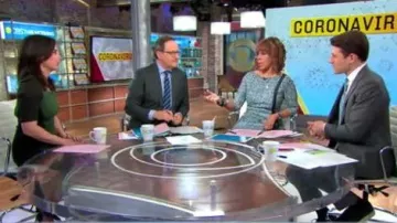 Chiara boni la petite robe Rosarjin Imprimer Robe de Cocktail porté par Gayle King sur CBS, Ce Matin, le 4 Mars 2020
