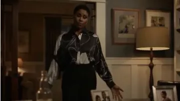 Black Blouse worn by Lynn Pierce (Christine Adams) in Black Lightning Season 3 Episode 15
