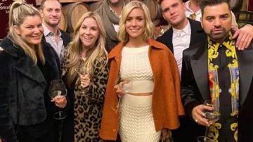 Orange Veste en Tweed porté par Kristin Cavallari en Très Cavallari Saison 3 Épisode 9