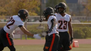 Grey Schutt Football Helmet used by Spencer James (Daniel Ezra) in All  American (S02E15)